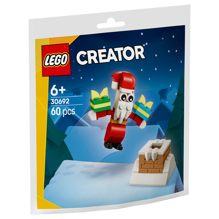 LEGO 30692 Creator Chimenea Navideña con Papá Noel, Juego de Construcción, 60 Piezas, Regalo Navideño para Niños de 6 Años o Más LEGO 30692 Creator Chimenea Navideña con Papá Noel, Juego de Construcción, 60 Piezas, Regalo Navideño para Niños de 6 Años o Más