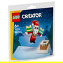 LEGO 30692 Creator Chimenea Navideña con Papá Noel, Juego de Construcción, 60 Piezas, Regalo Navideño para Niños de 6 Años o Más