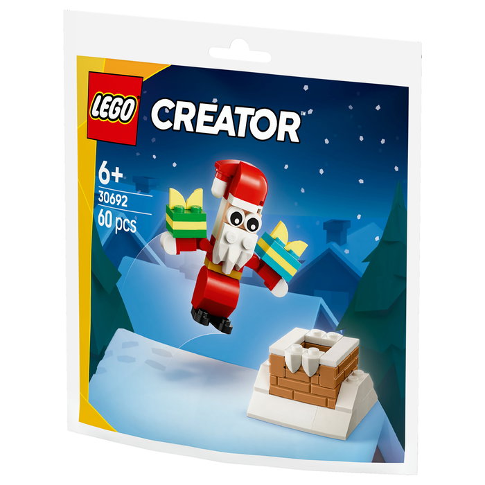 LEGO 30692 Creator Chimenea Navideña con Papá Noel, Juego de Construcción, 60 Piezas, Regalo Navideño para Niños de 6 Años o Más LEGO 30692 Creator Chimenea Navideña con Papá Noel, Juego de Construcción, 60 Piezas, Regalo Navideño para Niños de 6 Años o Más