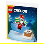 LEGO 30692 Creator Chimenea Navideña con Papá Noel, Juego de Construcción, 60 Piezas, Regalo Navideño para Niños de 6 Años o Más