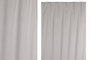 DKD Home Decor Cortina de Lino 140x260 cm Gris Claro con Trabilla Oculta