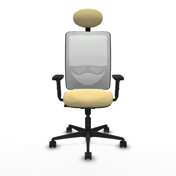 PIQUERAS Y CRESPO Silla de oficina Zulema con mecanismo Sincro, Crema y Blanco PIQUERAS Y CRESPO Silla de oficina Zulema con mecanismo Sincro, Crema y Blanco