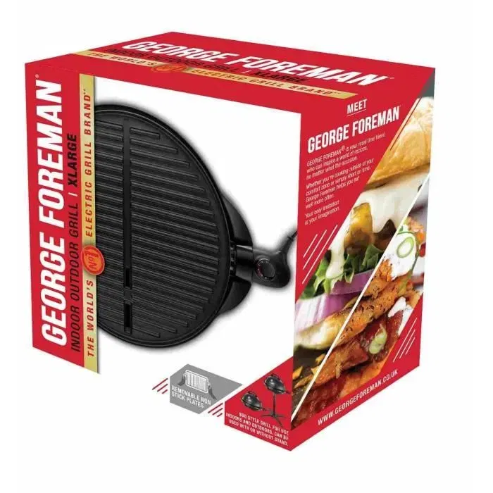 George Foreman 22460-56 Barbacoa Eléctrica Interior/Exterior 2400W Negro George Foreman 22460-56 Barbacoa Eléctrica Interior/Exterior 2400W Negro