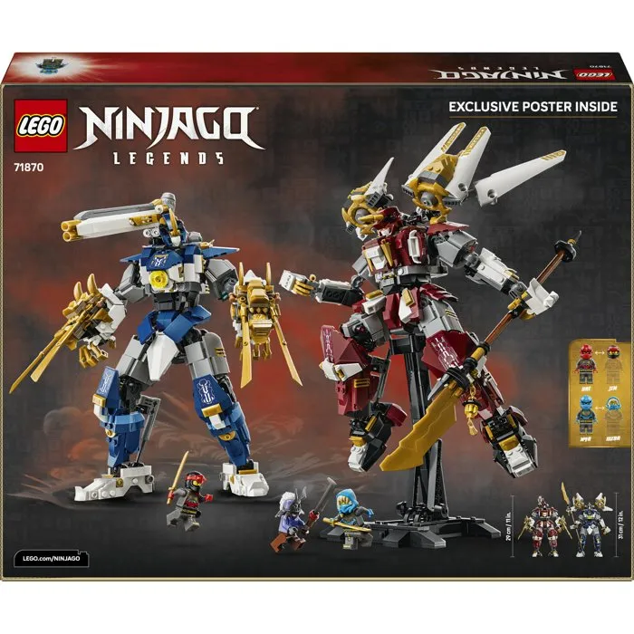 LEGO NINJAGO 71870 Robots Titanes Gemelos - Juguete para adolescentes de 12 años o más con minifiguras