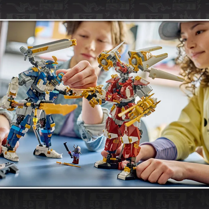 LEGO NINJAGO 71870 Robots Titanes Gemelos - Juguete para adolescentes de 12 años o más con minifiguras