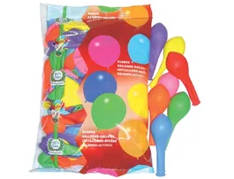 Blanca Globos 100% Látex Biodegradable Bolsa 100 Unidades Colores Surtidos