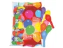 Blanca Globos 100% Látex Biodegradable Bolsa 100 Unidades Colores Surtidos