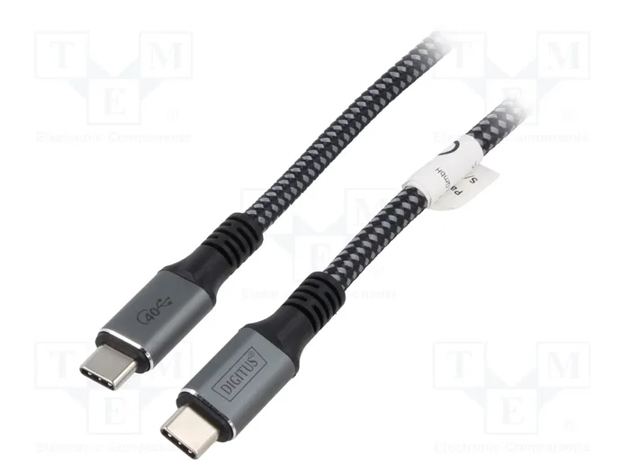 Digitus Cable USB4.0 USB-C a USB-C 20Gbit/s 3m Negro Digitus Cable USB4.0 USB-C a USB-C 20Gbit/s 3m Negro