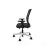 PIQUERAS Y CRESPO Silla de oficina Haches con mecanismo Sincro/Traslack Negro