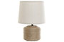 DKD Home Decor Lámpara de sobremesa Cuerda Gres Marrón
