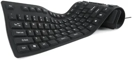 Gembird Teclado Flexible Impermeable USB con OTG Layout Polaco Negro 109 Teclas