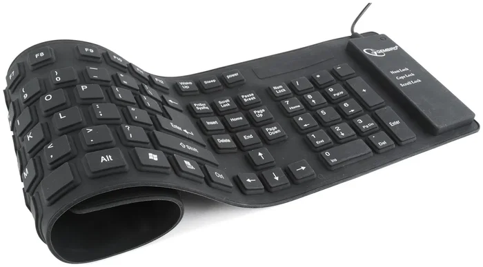 Gembird Teclado Flexible Impermeable USB con OTG Layout Polaco Negro 109 Teclas Gembird Teclado Flexible Impermeable USB con OTG Layout Polaco Negro 109 Teclas