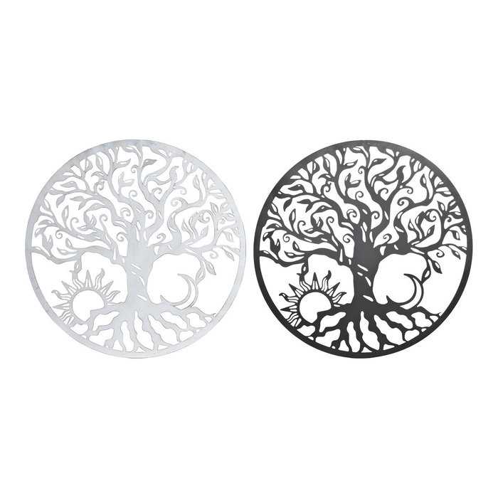 DKD Home Decor Decoración de Pared Metal Sol Luna Surtido de 2 Modelos DKD Home Decor Decoración de Pared Metal Sol Luna Surtido de 2 Modelos