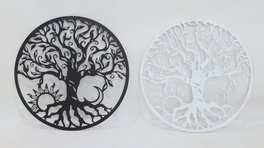 DKD Home Decor Decoración de Pared Metal Sol Luna Surtido de 2 Modelos