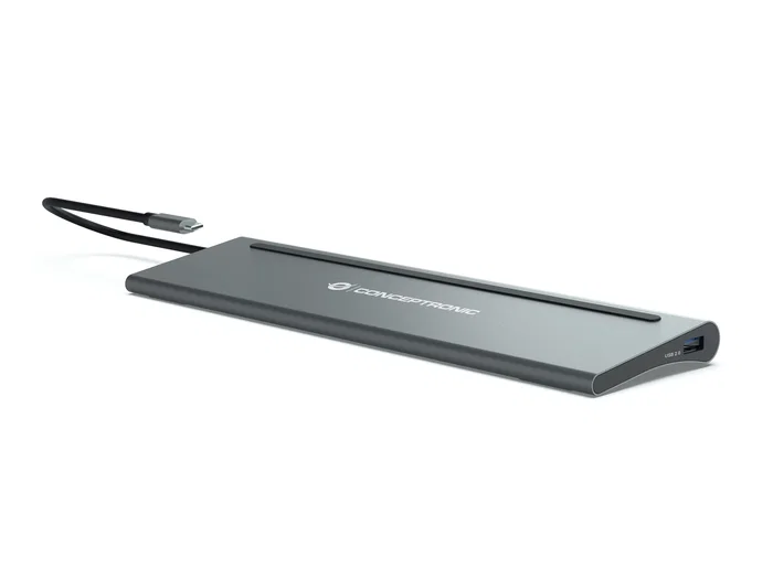 Conceptronic DONN17G Estación de acoplamiento 12 en 1 USB-C Gris Conceptronic DONN17G Estación de acoplamiento 12 en 1 USB-C Gris