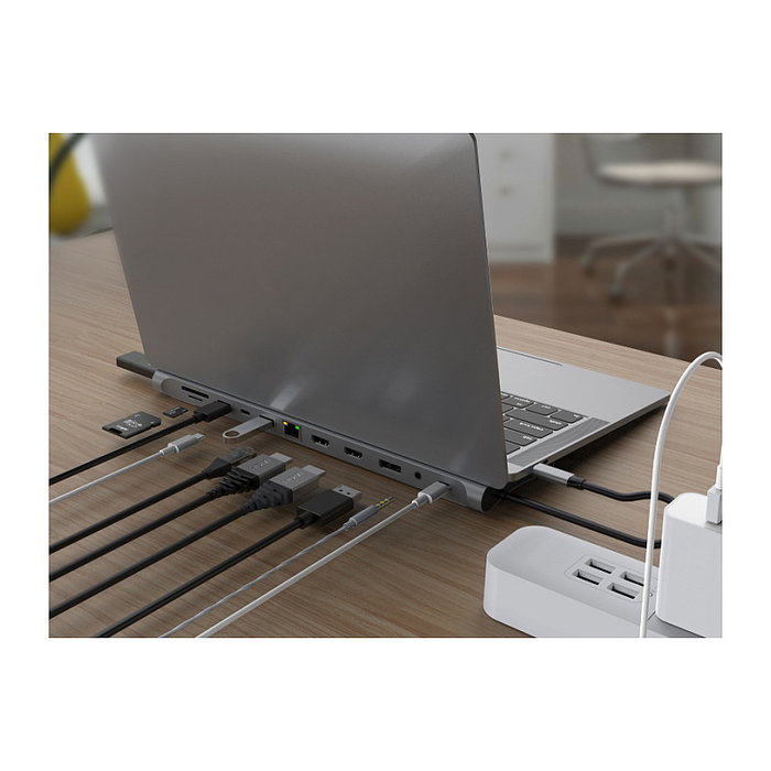 Conceptronic DONN17G Estación de acoplamiento 12 en 1 USB-C Gris Conceptronic DONN17G Estación de acoplamiento 12 en 1 USB-C Gris