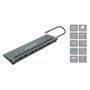 Conceptronic DONN17G Estación de acoplamiento 12 en 1 USB-C Gris
