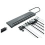 Conceptronic DONN17G Estación de acoplamiento 12 en 1 USB-C Gris