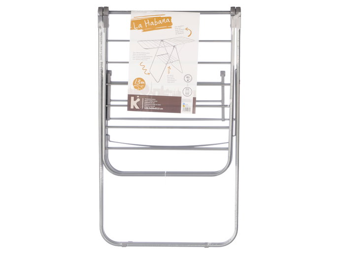 Arte Regal Tendedero Acero 2 Niveles Gris 100x6x59 cm (Set de 4)