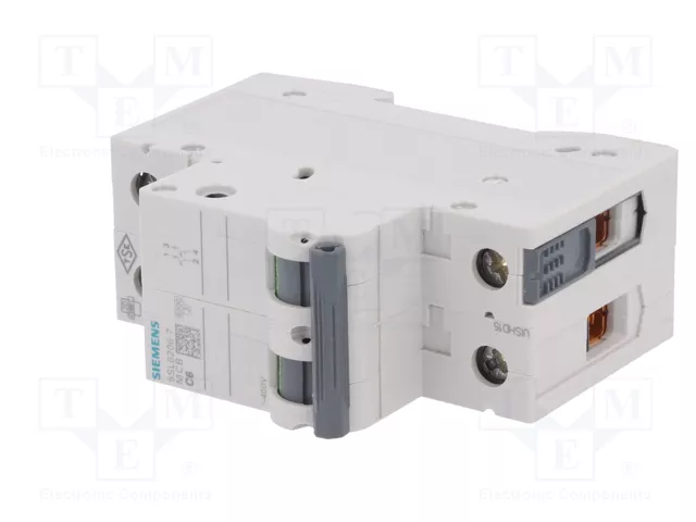 SIEMENS 5SL6206-7 Interruptor magnetotérmico 2 polos 6A SIEMENS 5SL6206-7 Interruptor magnetotérmico 2 polos 6A