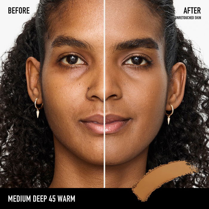 Bare Minerals BAREPRO 24HR Base de Maquillaje en Polvo Perfeccionadora de la Piel Acabado Mate #45 Medium Deep Warm 8 gr