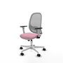 PIQUERAS Y CRESPO Silla de oficina Cilanco con mecanismo Sincro, Rosa y Gris