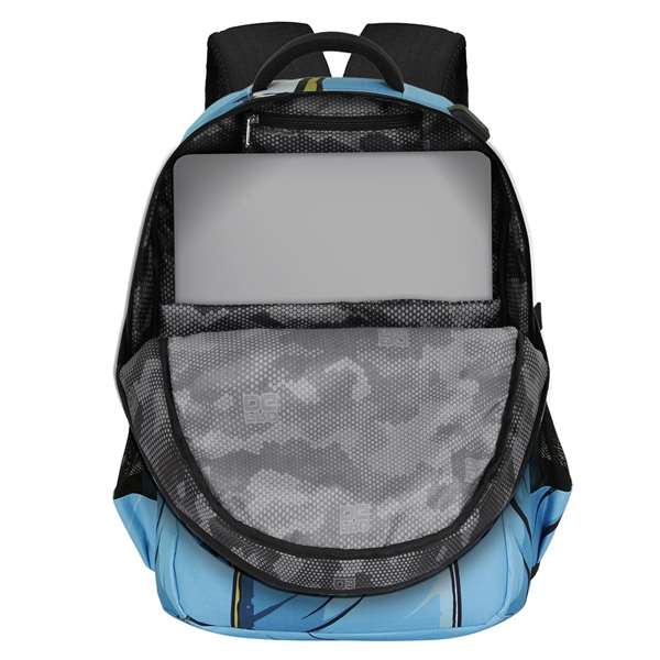 Karactermania Mochila PRODG Run. Plus FAN Eye 44x34x21 cm, Gran Capacidad, 3 Compartimentos, Repelente a Líquidos, Azul
