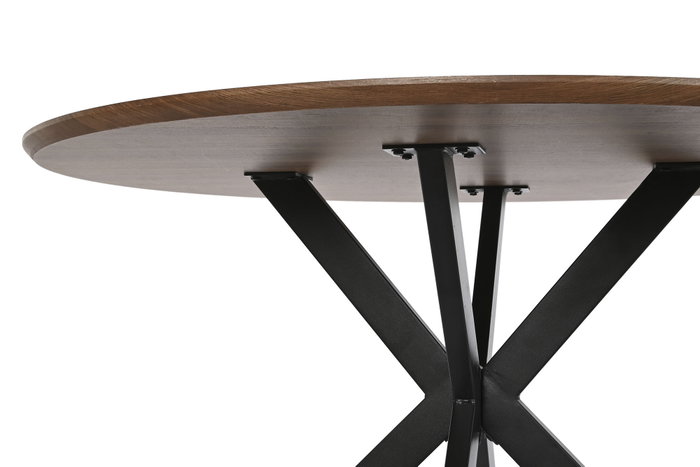 DKD Home Decor Mesa de Comedor MDF y Hierro 120x120x75 cm