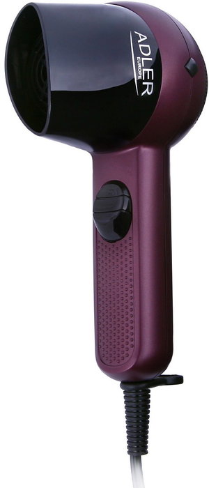 ADLER Secador de viaje 1400W con 2 niveles de potencia