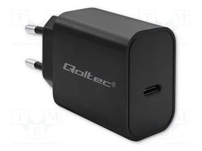 QOLTEC Cargador USB-C de 20W con salida 5VDC 3A QOLTEC Cargador USB-C de 20W con salida 5VDC 3A