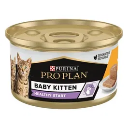 Purina Pro Plan Feline Baby Kitten Mousse de Pollo 24x85 gr - Para Gatitos, Digestión Sensible