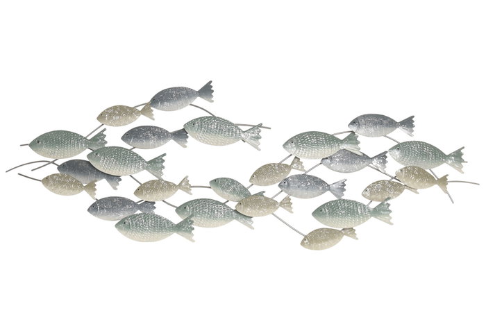 DKD Home Decor Decoracion Pared Mediterraneo Azul Turquesa Metal Peces 5 x 44 x 128 cm (2 Unidades) DKD Home Decor Decoracion Pared Mediterraneo Azul Turquesa Metal Peces 5 x 44 x 128 cm (2 Unidades)