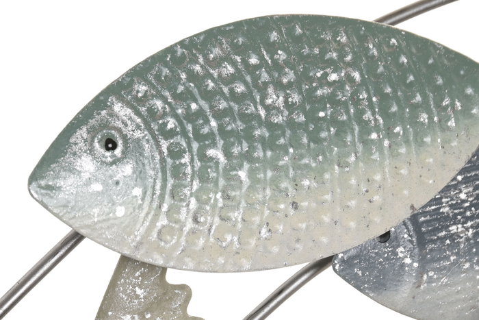 DKD Home Decor Decoracion Pared Mediterraneo Azul Turquesa Metal Peces 5 x 44 x 128 cm (2 Unidades) DKD Home Decor Decoracion Pared Mediterraneo Azul Turquesa Metal Peces 5 x 44 x 128 cm (2 Unidades)