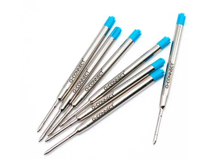 Q-connect Recambio Bolígrafo Tipo Parker Azul 0.7mm Cuerpo Metálico Recargable