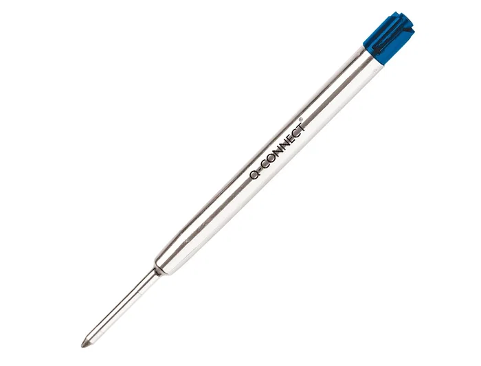 Q-connect Recambio Bolígrafo Tipo Parker Azul 0.7mm Cuerpo Metálico Recargable