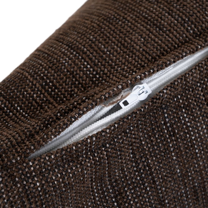 Cojín Algodón-Poliéster Marrón 50 X 30 cm (Set de 2)