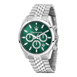 Maserati R8853151023 con esfera verde y correa gris