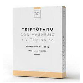 HERBORA Controlnerv Triptofano Magnesio Vitamina B6 30 Comprimidos - Complemento Sistema Nervioso