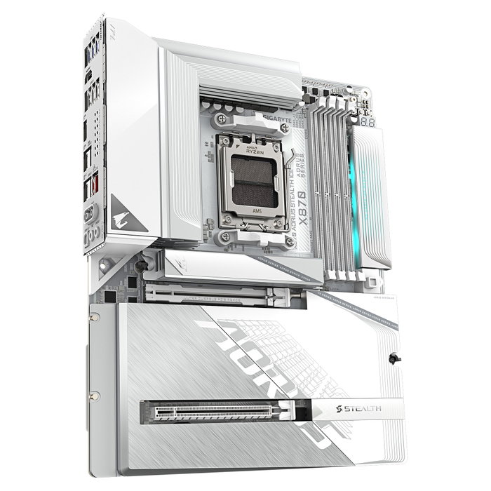 Gigabyte X870 AORUS STEALTH ICE Blanco