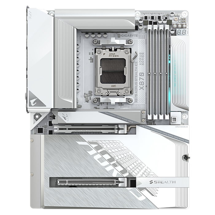 Gigabyte GA-X870 A STEALTH ICE Placa Base AM5 DDR5 Gigabyte GA-X870 A STEALTH ICE Placa Base AM5 DDR5