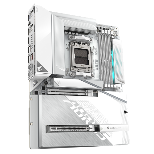 Gigabyte X870 AORUS STEALTH ICE Blanco AM5 DDR5 Wi-Fi 7 Gigabyte X870 AORUS STEALTH ICE Blanco AM5 DDR5 Wi-Fi 7