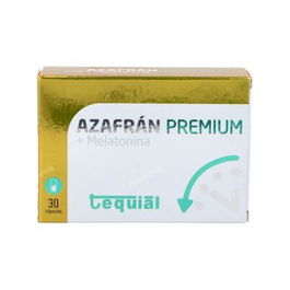 TEQUIAL Azafran Premium 30 Cap. Sinergia de azafrán y melatonina que apoya un descanso normal y un normal funcionamiento del sistema nervioso