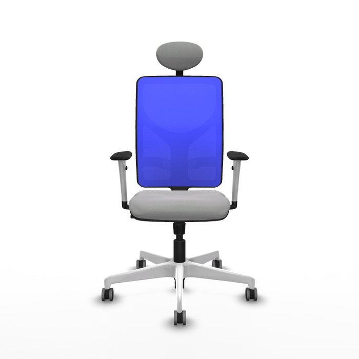 PIQUERAS Y CRESPO Silla de oficina Motilla con mecanismo Sincro, Gris claro y Azul PIQUERAS Y CRESPO Silla de oficina Motilla con mecanismo Sincro, Gris claro y Azul