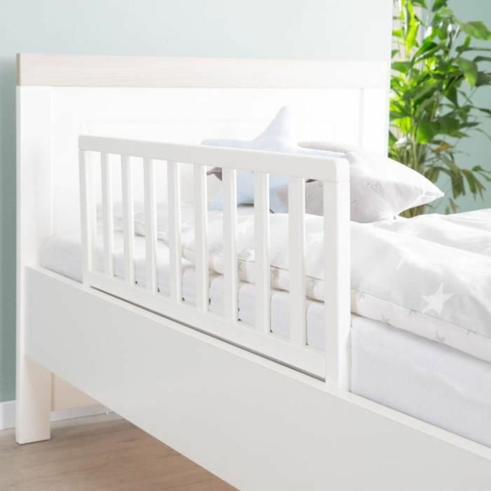 Roba Barandilla de Cama de Madera 90 cm Blanco
