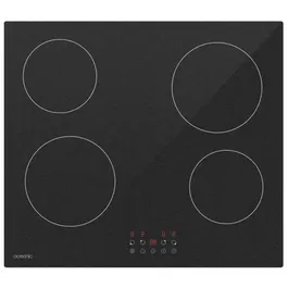 Oceanic OCEATV4Z60B2 Placa Vitrocerámica 4 fuegos Negro