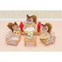Sylvanian Families 4464 Set de Sala de Estar con Sofá, 2 Sillones y Mesa, Juguete para Niñas a partir de 4 Años