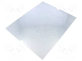 FIBOX Placa de ensamblaje EURONORD de acero con zinc