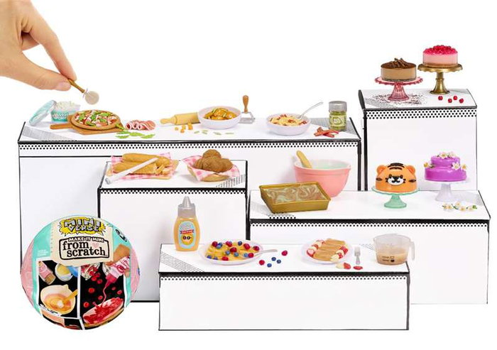 MGA Miniverse Make It Mini Foods Bola Sorpresa - Crea Miniaturas de Tartas y Pasteles desde Cero, 9 cm, Modelo Surtido