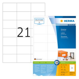 HERMA Etiketten 4616 blanco 70,0 x 42,3 mm