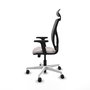 PIQUERAS Y CRESPO Silla de oficina Motilla Sincro/Traslack Gris y Blanco